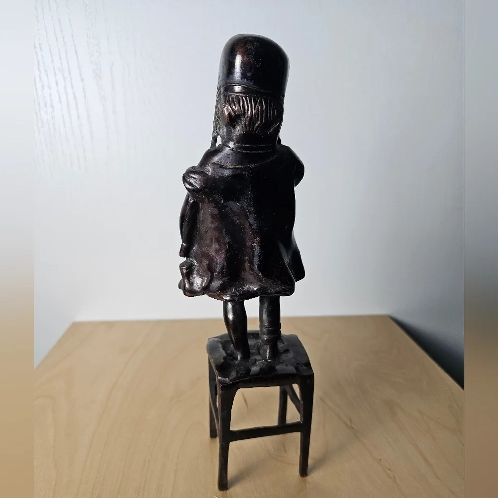 Bronze Reproduction of Juan Clara's Girl on a Stool